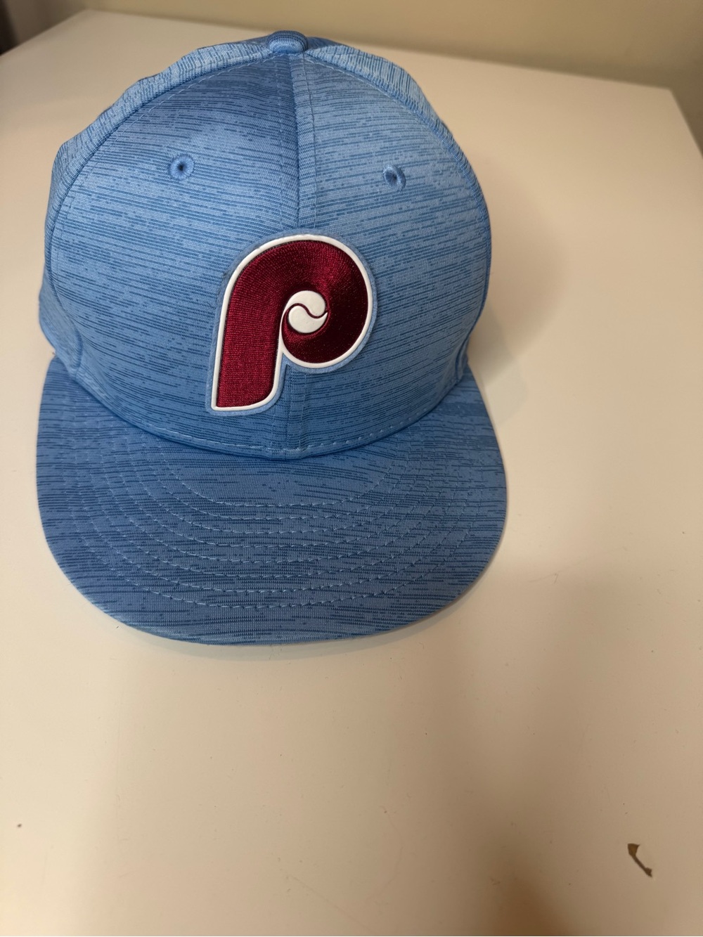 New Era Philadelphia Phillies Cooperstown Coll. Fitted 7 3/8 Light Blue MLB - Picture 2 of 9
